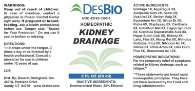 Kidney Drainage - DSRT230 Kidney Drainage 5 8 13